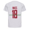 Maillot de Supporter Danemark Daniel Wass 18 Extérieur Coupe du Monde 2022 Pour Homme